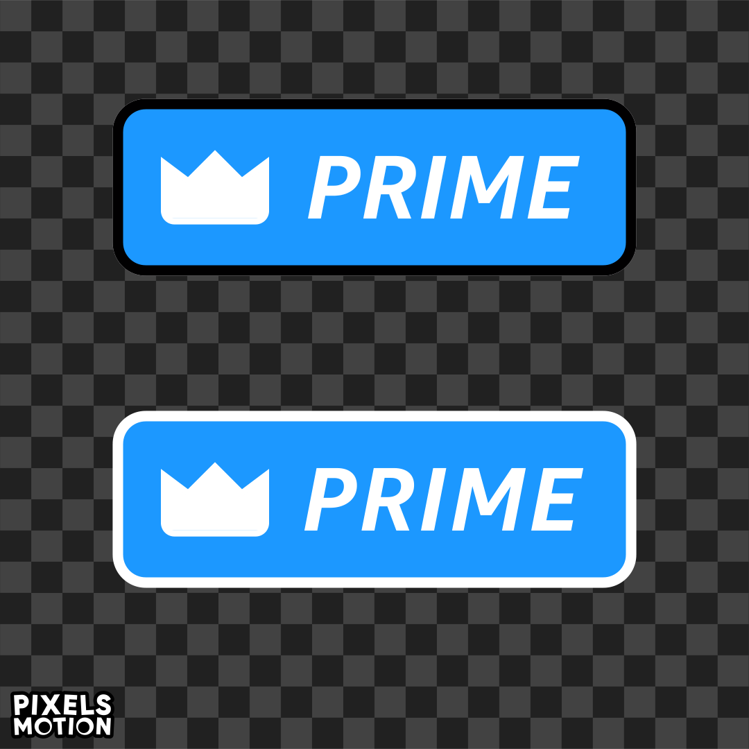 Animated Twitch Prime Button Overlay