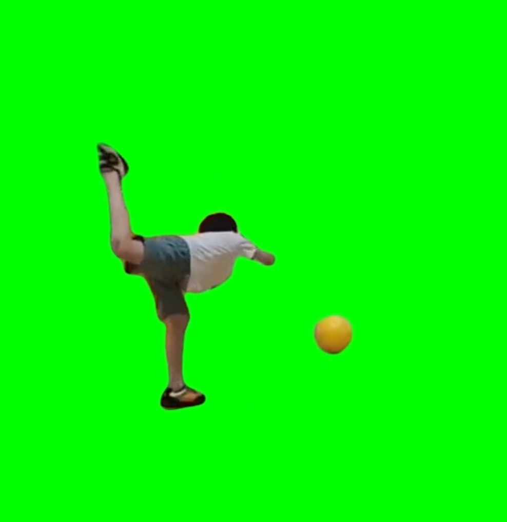 Kid Bowling Fail (Green Screen)