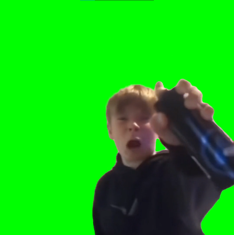 Woah man you're way too close! Pepper Spray! meme (Green Screen)