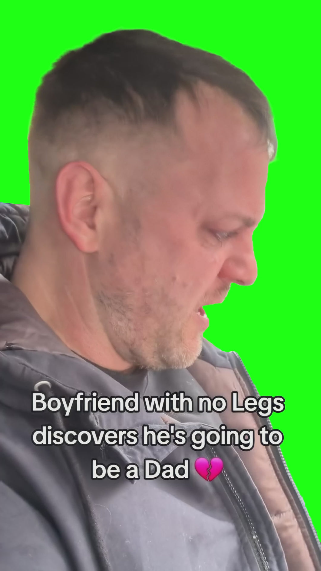Man Crying and Saying 