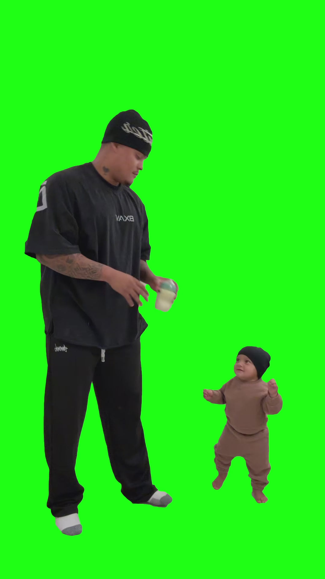Bebe Biberon Activate meme - Laro Benz (Green Screen)