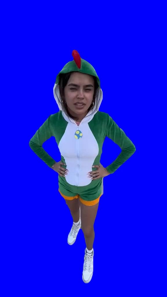 Mexican Yoshi And Mario (Green Screen)