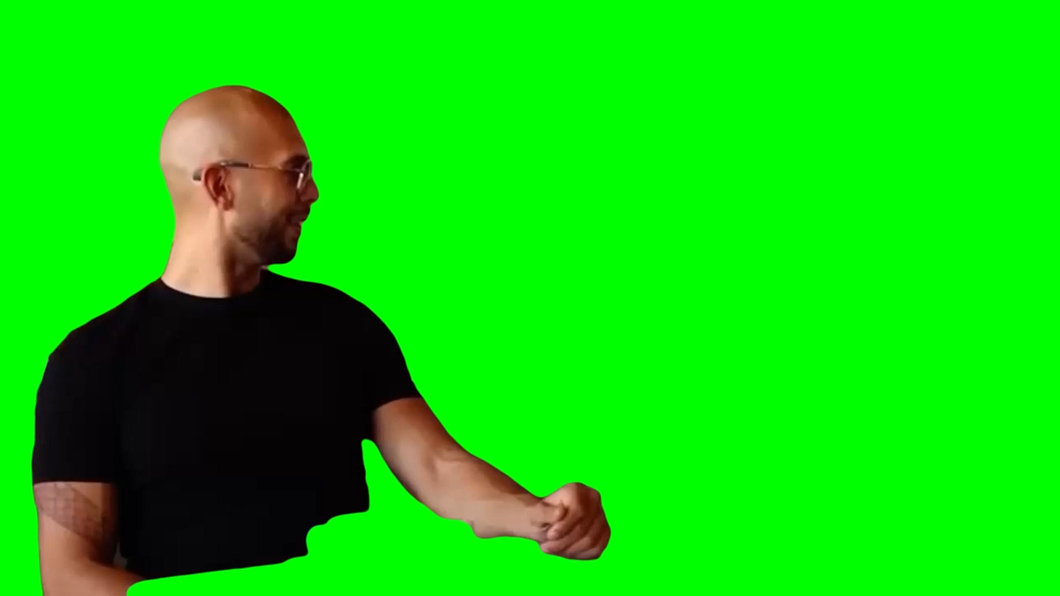 Andrew Tate Perfect Handshake (Green Screen)