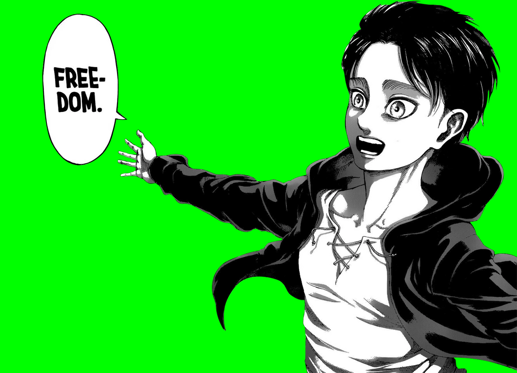 I Have No Enemies - Anime Manga Panels (Green Screen)