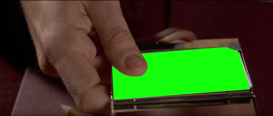 American Psycho - Comparing Business Cards (Green Screen)