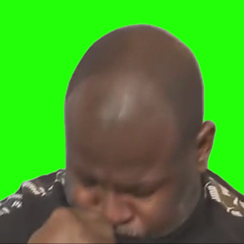 Dad Struggling To Keep Straight Face (Green Screen)