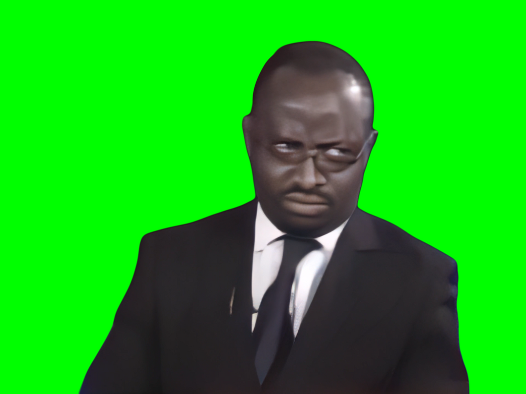 Why Are You Gay? Stare meme (Green Screen)