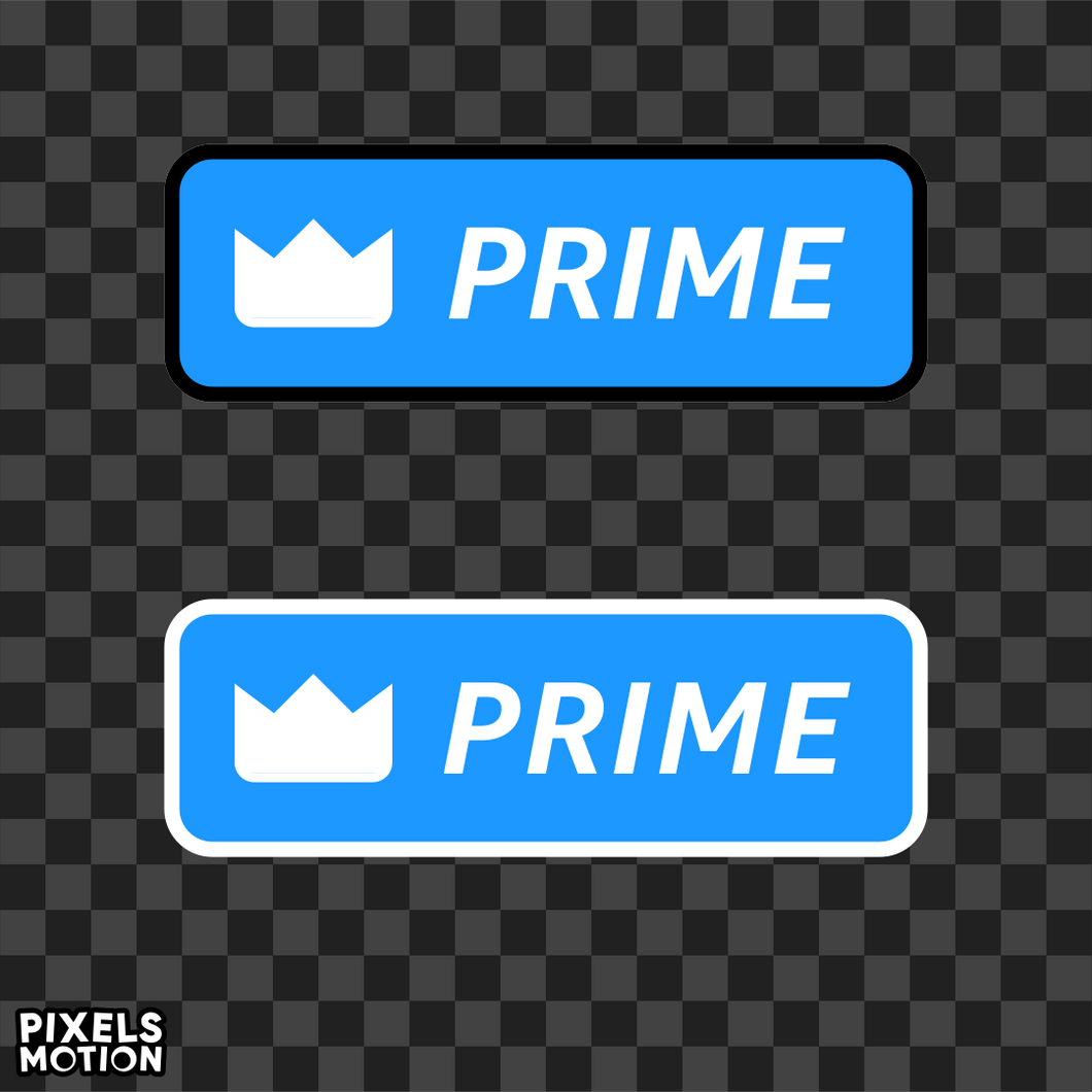 Animated Twitch Prime Button Overlay