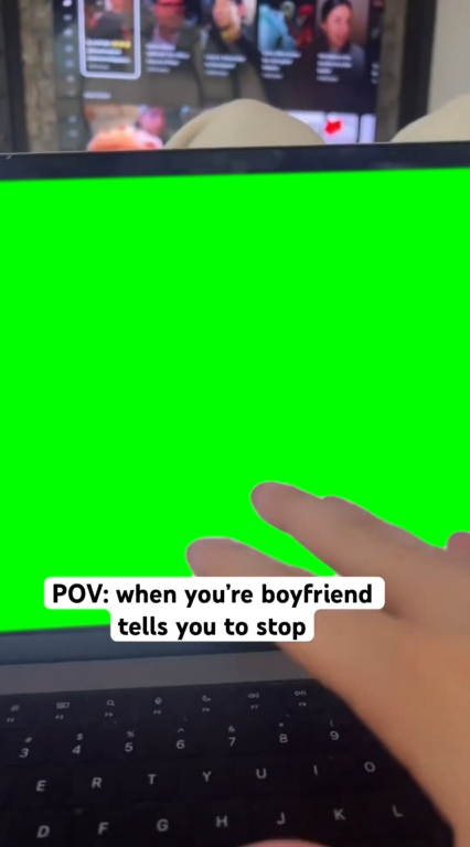 Boyfriend working on laptop vs Needy GF - HaleyyBaylee (Green Screen)
