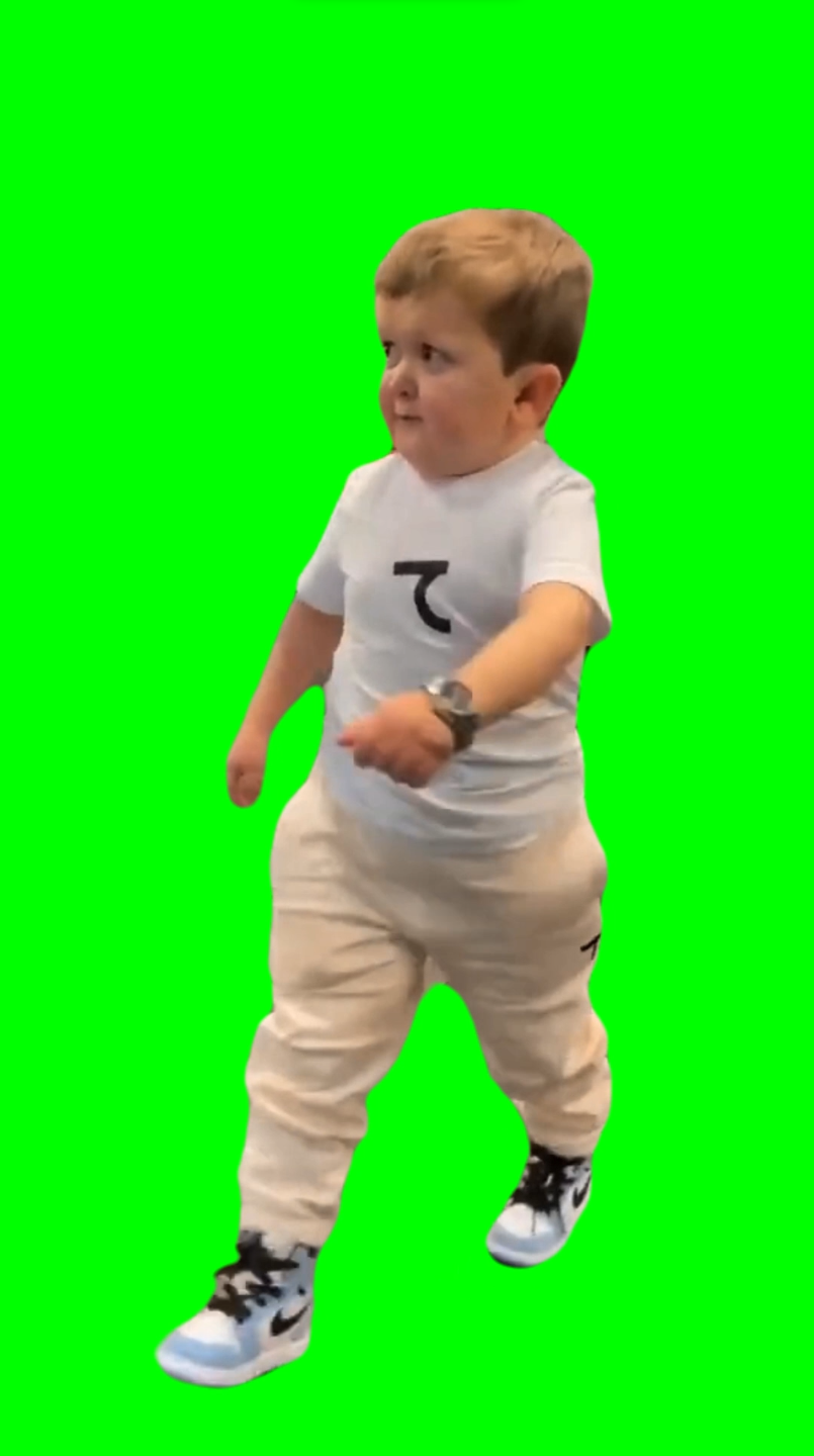 Hasbulla walking on treadmill (Green Screen)