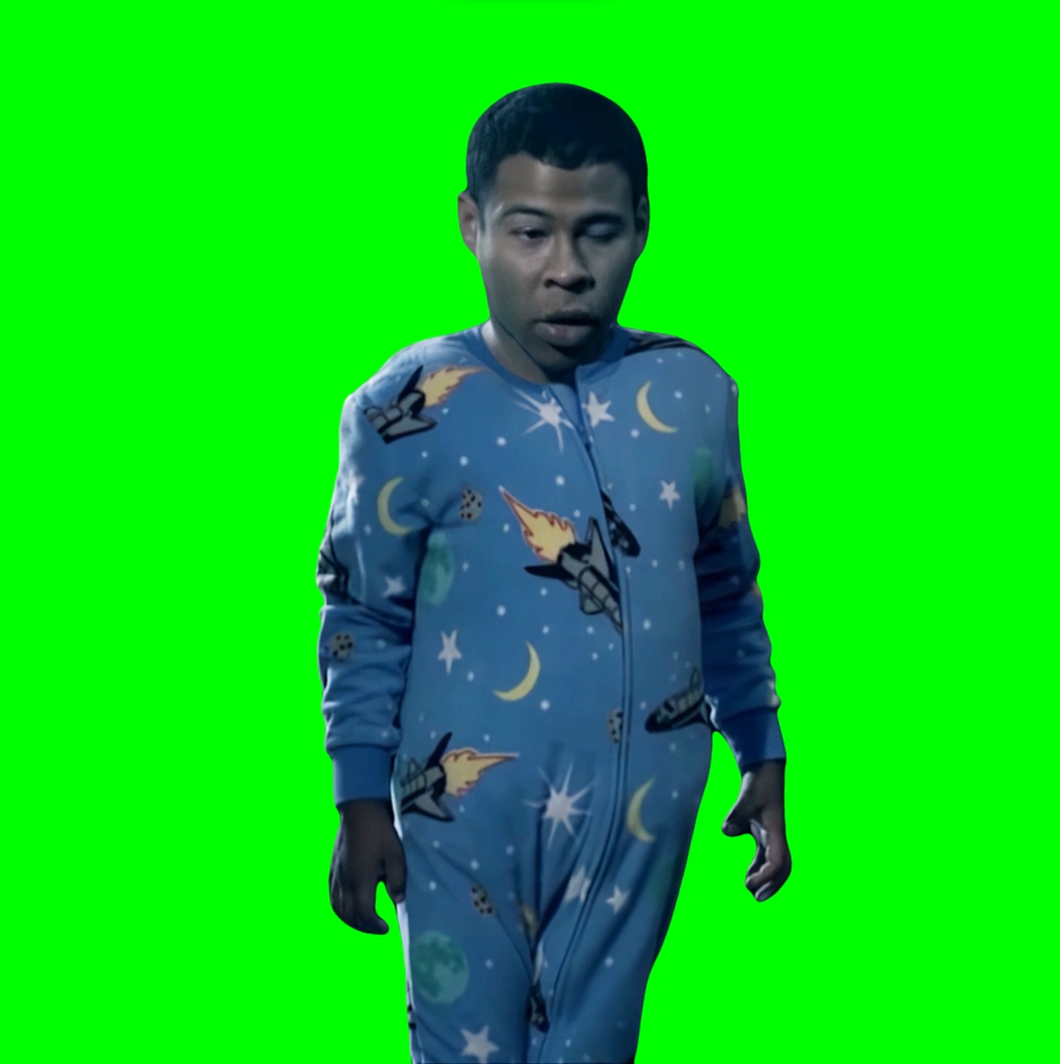 Goo goo gaga I want milk - Jordan Peele (Green Screen)