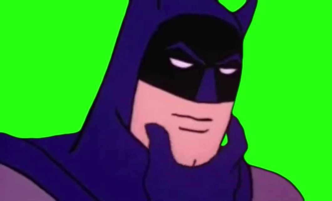 Batman Thinking (Green Screen)