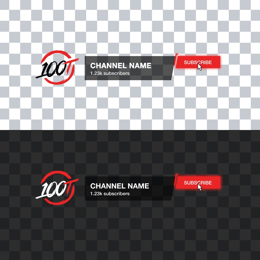 YouTube Subscribe (100Thieves Themed)