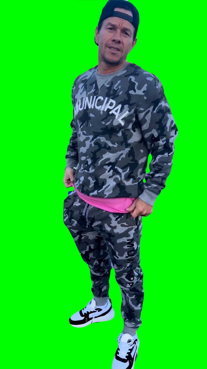 Mark Wahlberg All This Designer Got Me Drip Drip (Green Screen)