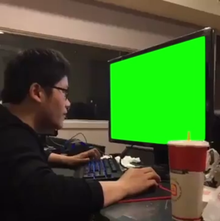 CSGO Player Rage Punches Monitor (Green Screen)