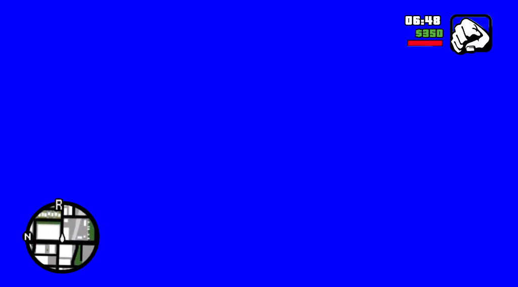 Gta San Andreas HUD (Gaming Green Screen)