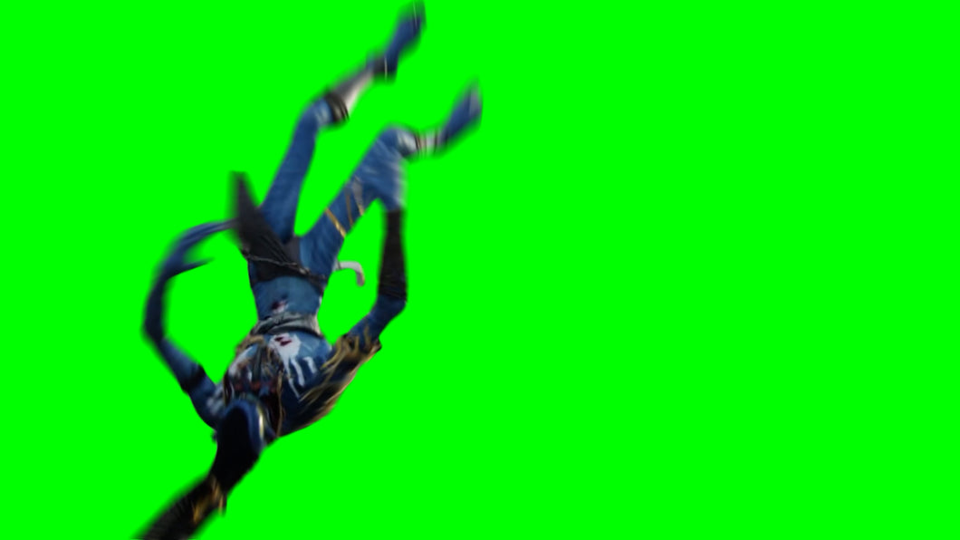Avatar Falling (Green Screen)