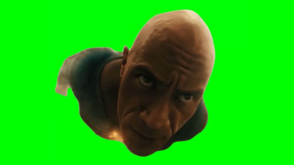 Black Adam - Dwayne missile (Green Screen)