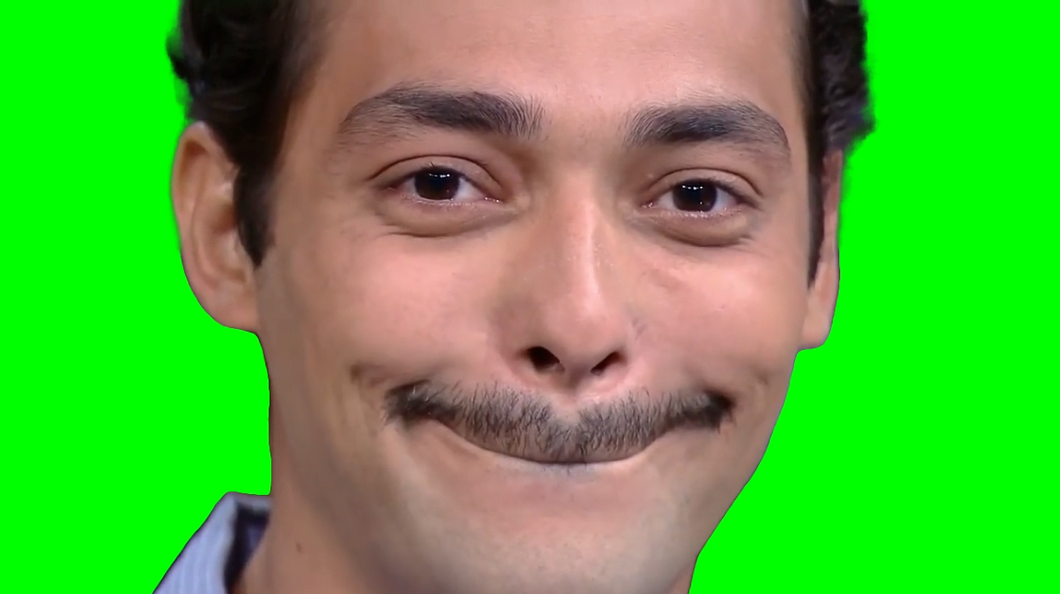 Eduardo Holding Back Laugh (Green Screen)