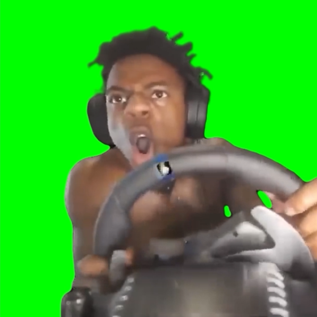 IShowSpeed Gets Into a Car Accident (Green Screen)