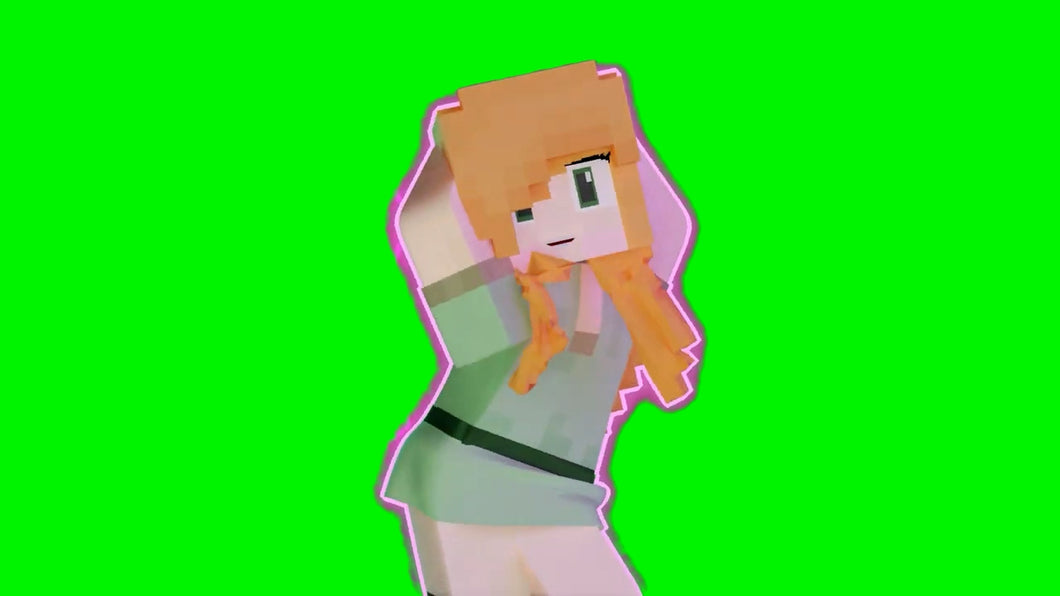 Minecraft Alex Dance (Green Screen)